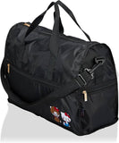 SANRIO JAPAN MONCHHICHI X HELLO KITTY BLACK HEAVY DUTY  TRAVEL BAG
