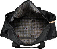 SANRIO JAPAN MONCHHICHI X HELLO KITTY BLACK HEAVY DUTY  TRAVEL BAG