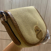 LONGCHAMP CANVAS CAVALCADY CROSSBODY L1395 HV0 292 BROWN