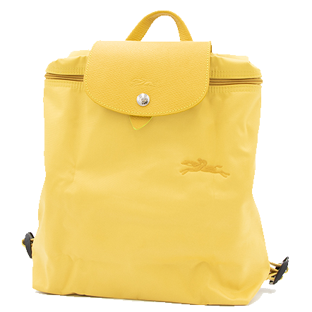 Longchamp yellow backpack sales