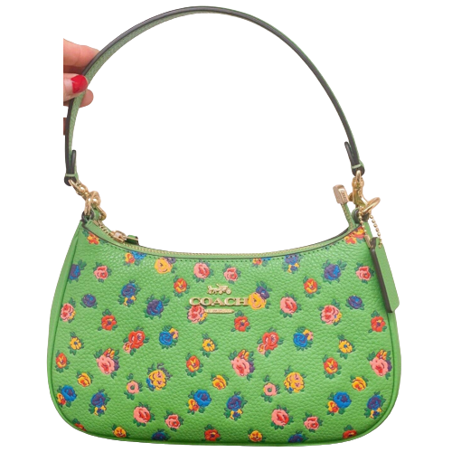 Coach rose print crossbody sales