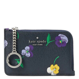 KATE SPADE SPADE DARCY PANSY TOSS PRINT KEY POUCH CARDHOLDER KB434