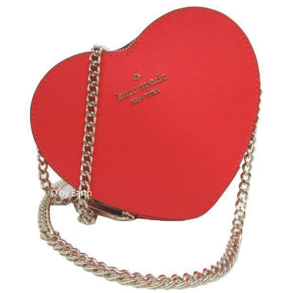 Kate Spade New York Red Heart-shaped Heart Bag Chain Small