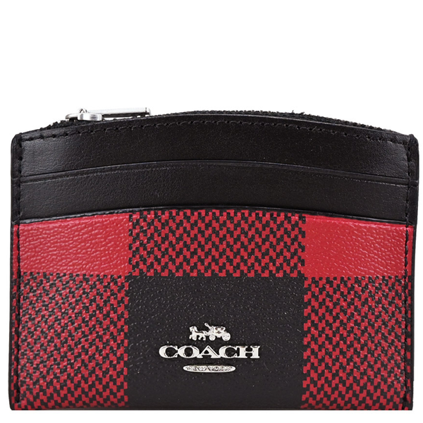 Buffalo plaid coach best sale wallet
