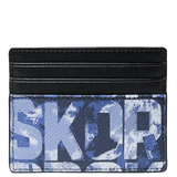 MICHAEL KORS COOPER GRAPHIC LOGO BLUE TALL CARD CASE 36F2LCOD1V
