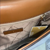 MICHAEL KORS JESSIE SMALL CROSSBODY BROWN LUGGAGE 38T1CI6C1B