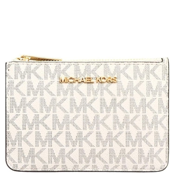 Michael Kors Jet Set Small Top Zip Coin Pouch ID Holder Dark Chambray Blue   ShopperBoard
