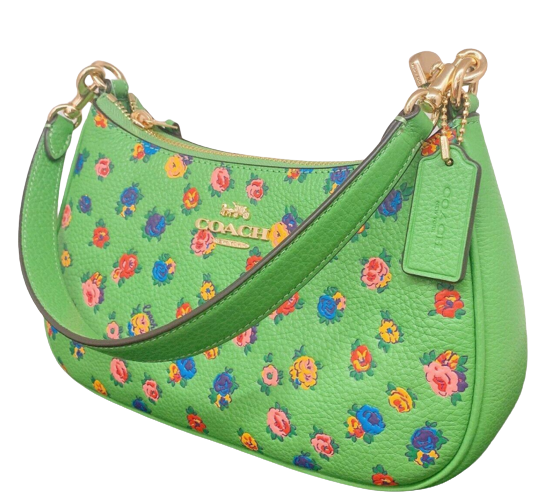 COACH TERI SHOULDER CROSSBODY BAG WITH MINI VINTAGE ROSE PRINT