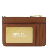 MICHAEL KORS JET SET TRAVEL SMALL TOP ZIP COIN POUCH WITH ID HOLDER SAFFIANO LEATHER 35H9STVP1B 35F7GTVU1L VANILLA