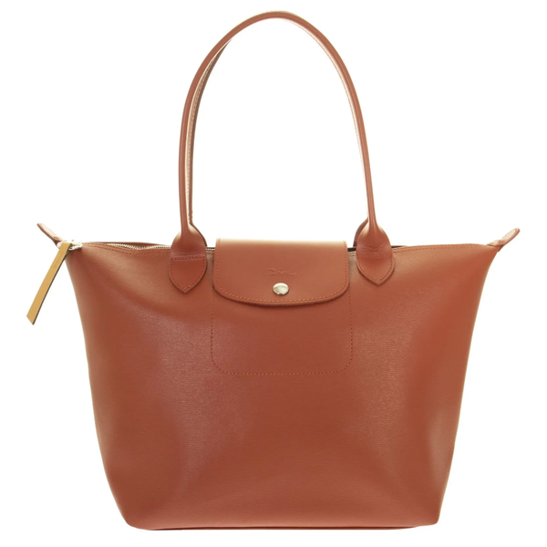 LONGCHAMP LE PLIAGE CITY SHOPPING BAG MEDIUM  ORANGE CANVAS TERRACOTTA L2605 HYQ 213 / L2605 / 2605