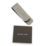 MICHAEL KORS BOXED GIFTING MONOGRAM MONEY CLIP CARD CASE SET blue  37H9LGFD1B