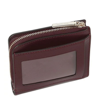 KATE SPADE CAMERON STACI SMALL L-ZIP BIFOLD LEATHER WALLET WLR00143 RED MAROON