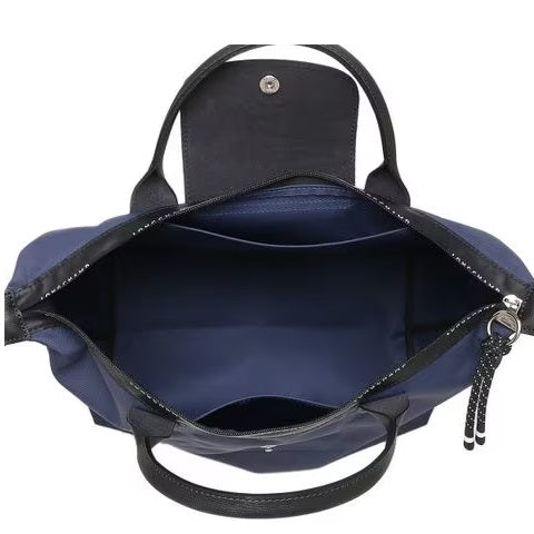 Longchamp Le Pliage Neo Top Handle Bag M Black in Leather