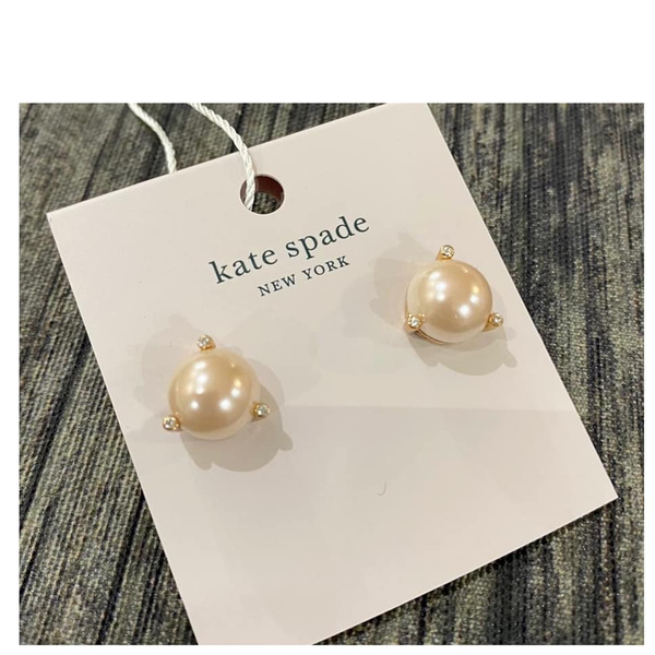 KATE SPADE RISE AND SHINE PEARL STUDS O0RU3079