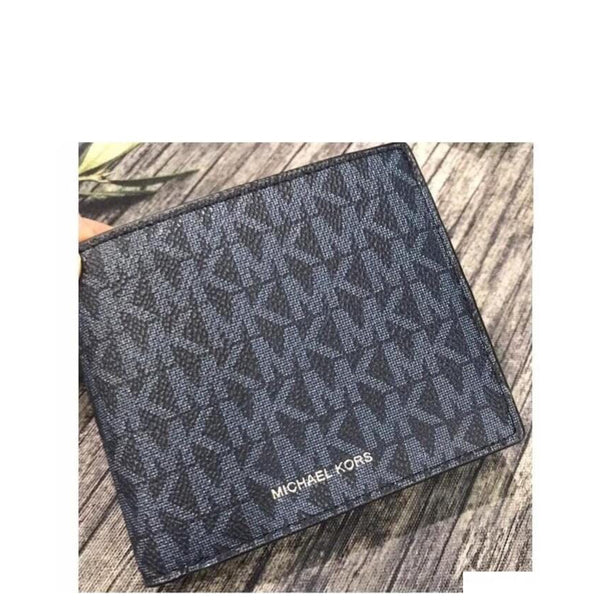 MICHAEL KORS EXTRA ID COOPER BILLFOLD WITH PASSCASE WALLET 36U9LCRF6B BLUE