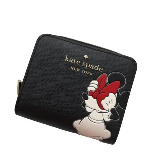 DISNEY X KATE SPADE NEW YORK OTHER MINNIE MOUSE ZIP AROUND WALLET K9326 BLACK LIMITED EDITION