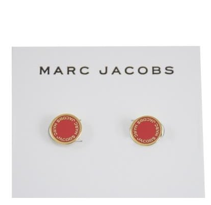 Marc jacobs enamel logo 2025 disc studs