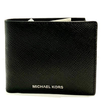 MICHAEL KORS EXTRA ID COOPER BILLFOLD WITH PASSCASE WALLET 39F5LHRF3L BLACK