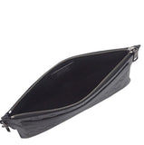 COACH CARRYALL POUCH IN SIGNATURE CANVAS CY985 BLACK CHARCOAL