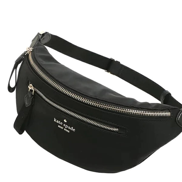 Buy KATE SPADE Flower Jacquard Stripe Medium Belt Bag  Black Color Women   AJIO LUXE
