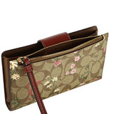 COACH TECH WALLET IN SIGNATURE CANVAS WITH WILDFLOWER PRINT C8729