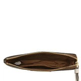 COACH CORNER ZIP WRISTLET IN SIGNATURE CANVAS (COACH F58035) CW854 / FCW854 / CS602