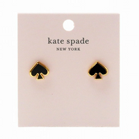 KATE SPADE - SPADE STUDS EARRINGS IN BLACK GOLDEN O0RU3069